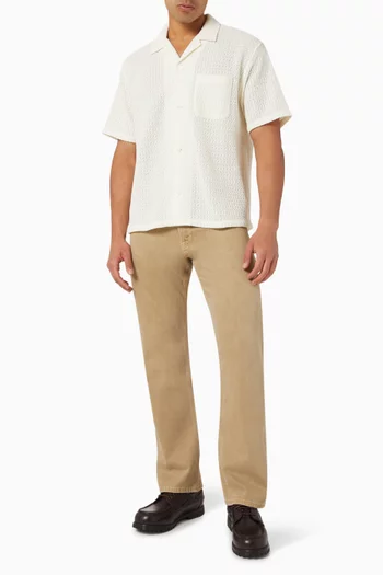 Open Weave Shirt in Cotton-blend