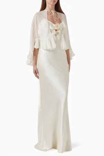 Esperanza Maxi Dress in Silk Satin
