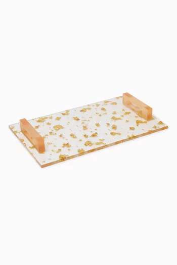 Gold Flake Tray in Resin