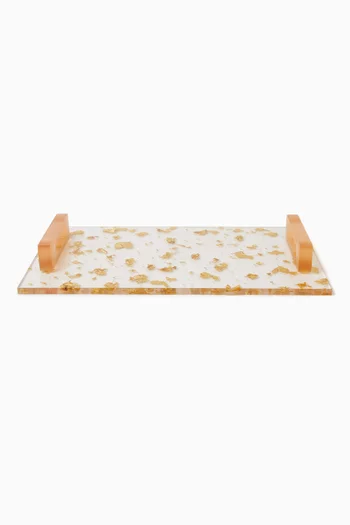 Gold Flake Tray in Resin