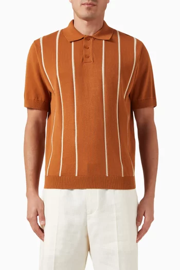 Casa Polo Shirt in Micro Cotton-knit