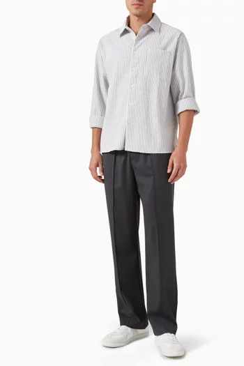 Stripe Pearce Shirt in Seersucker