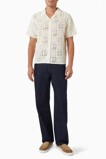 Groundsman Shirt in Crochet