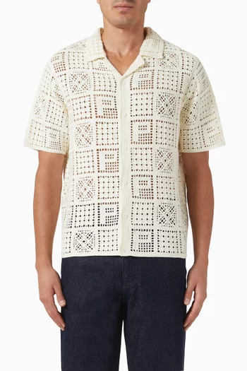 Groundsman Shirt in Crochet