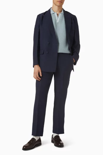 تي شيرت بولو كاسا مارتيني بتصميم تنس منسوج قطن