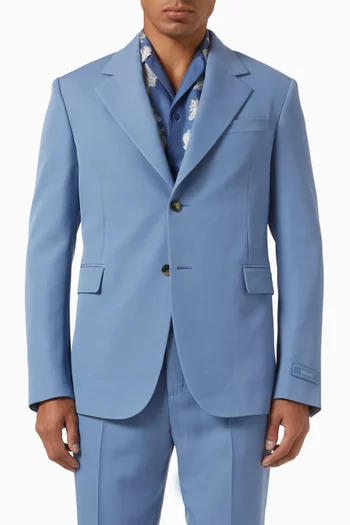 Single-breasted Blazer in Virgin Wool