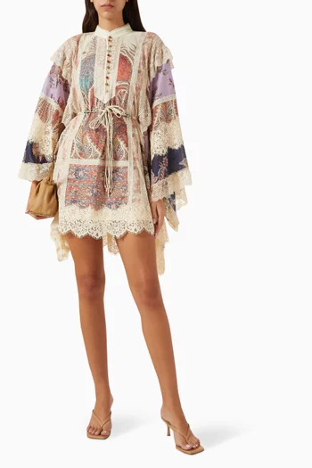 Rhiannon Billow Mini Dress in Cotton