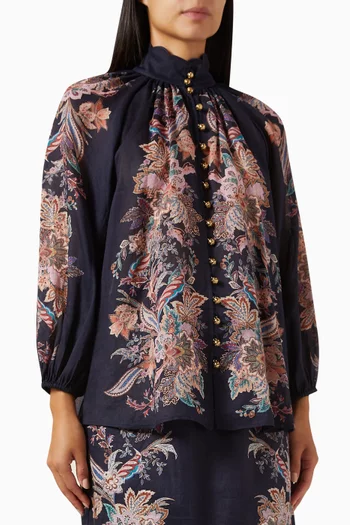Rhiannon Billow Blouse in Ramie