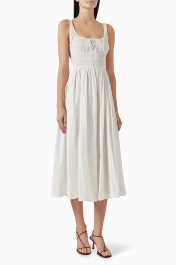 Quilla Midi Dress in Cotton