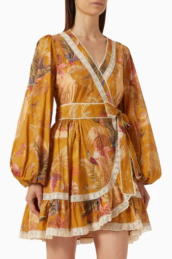 Ascension Frill Mini Dress in Cotton