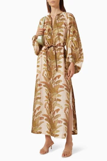 Ascension Midi Dress in Linen