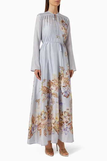 Coco Billow Maxi Dress in Silk