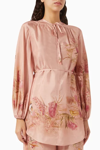 Cascadian Tunic Top in Silk Habotai