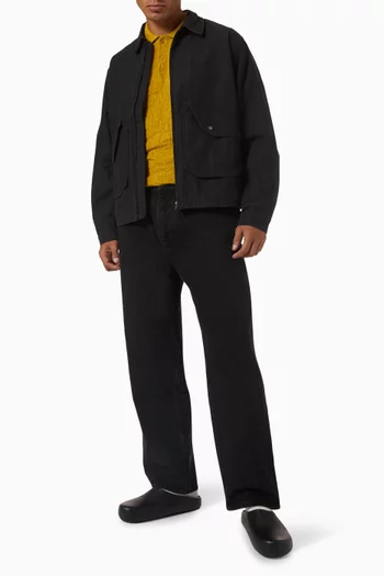 Washed Work Jacket in Cotton