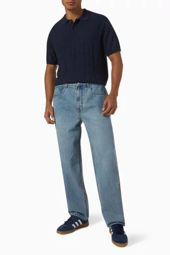 Stacked TNT Knit Polo Shirt in Cotton