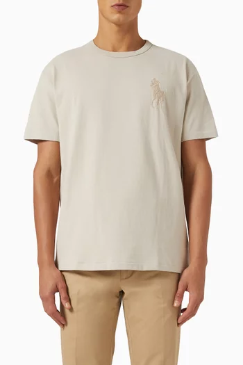 Pony Logo T-shirt in Cotton