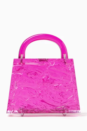 Eva Crushed Ice Top-handle Bag in Acrylic