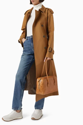 Double-breasted Trench Coat in Cotton