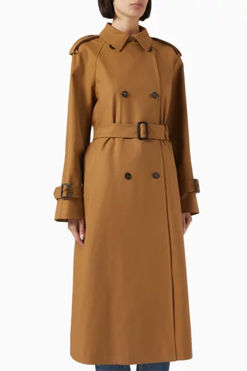 Double-breasted Trench Coat in Cotton