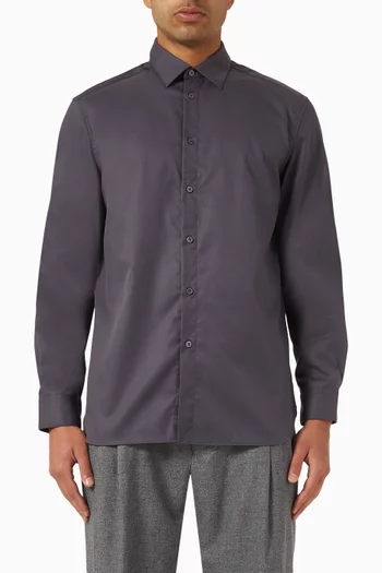Wrinkle-resistant Shirt in Cotton