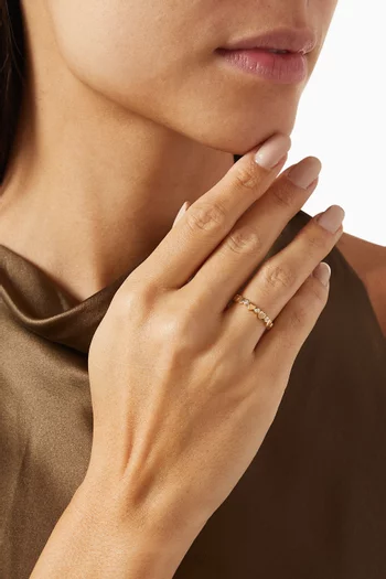 Lit Diamond Ring in 18kt Yellow Gold