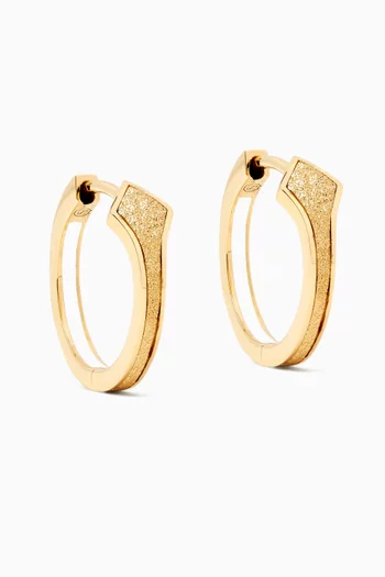 Mini Mosaic Hopp Earrings in 18kt Yellow Gold
