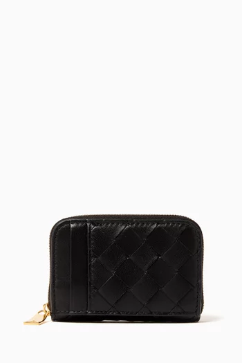 Tiny Zip-around Wallet in Intrecciato Nappa