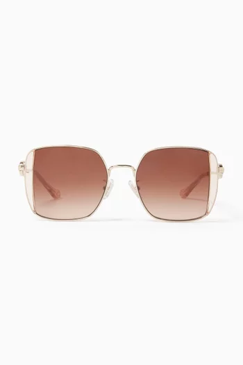 Square Sunglasses in Metal