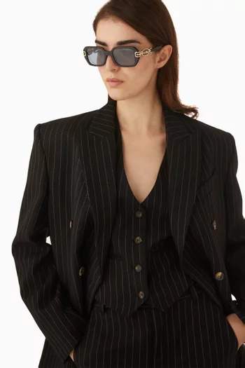 Rectangle Sunglasses in Acetate
