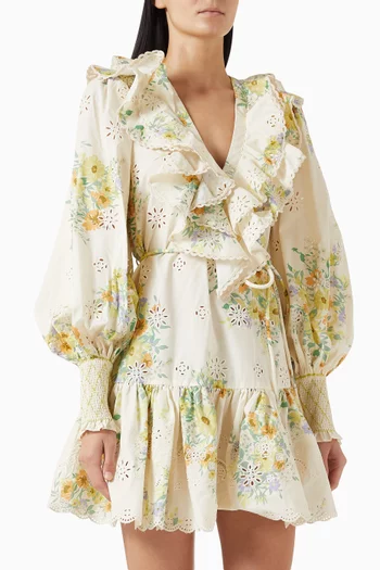 Juliette Broderie Anglaise Mini Dress in Organic Cotton