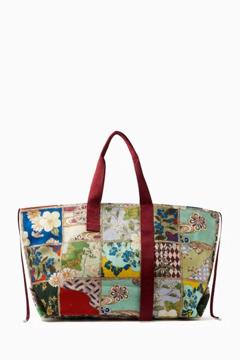 Bianca Beach Tote Bag in Cotton-canvas