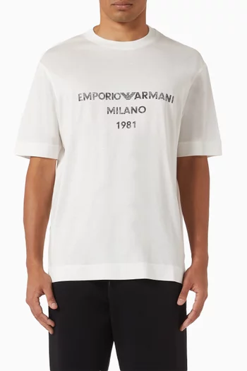 تي شيرت بشعار الماركة مزيج لايوسيل