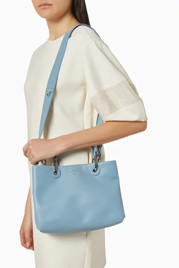 حقيبة يد ماي اي ايه صغيرة جلد بنقشة جلد غزال