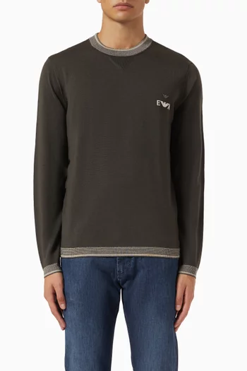Logo Sweater in Knit