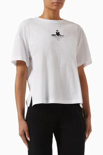 Borgonuovo Graphic T-shirt in Cotton