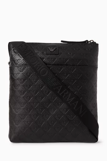 Crossbody Bag in Embossed-Eagle Leather