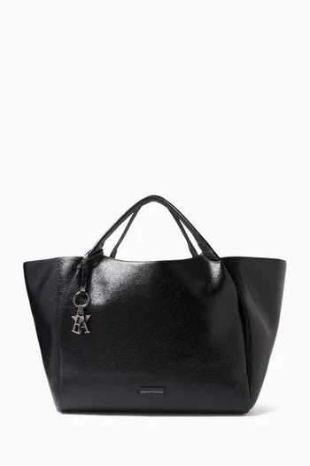 Large Tote Bag in Faux Leather