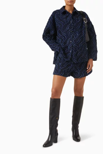 جاكيت بنقشة شرّابات دينم