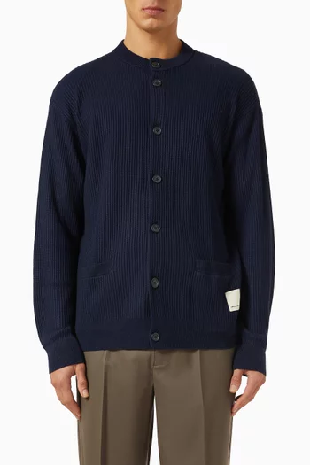 NY Capsule Cardigan in Rib-knit