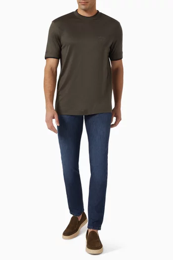 Logo T-shirt in Lyocell-blend Jersey