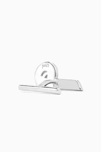 Arabic Letter "Haa" Cufflinks in Sterling Silver
