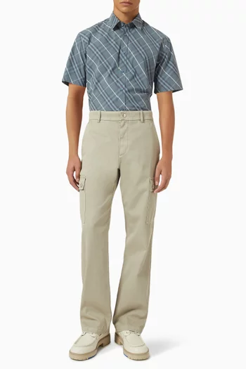 Check Shirt in Cotton Poplin