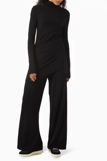 Asymmetric Ribbed Co-ord Top