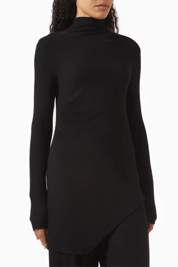 Asymmetric Ribbed Co-ord Top