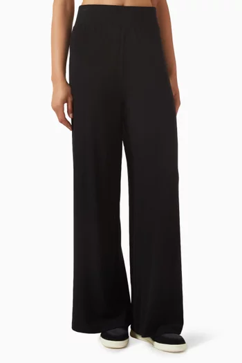 Wide Leg Ribbed Co-ord Pants