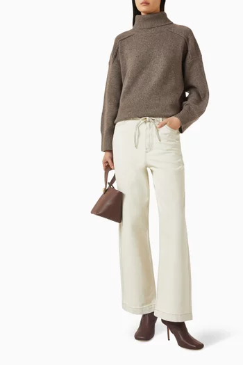 Elijah Wide-leg Jeans in Denim