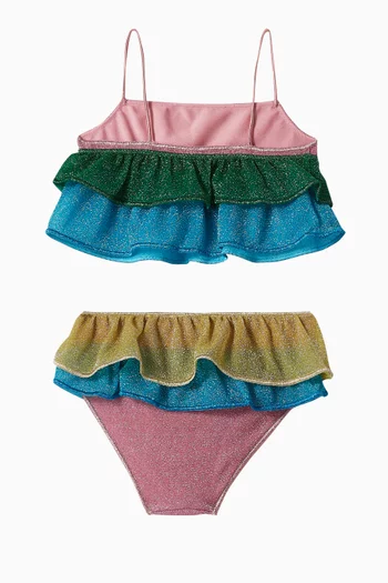 Osemini Ruffle Bikini Set in Lurex