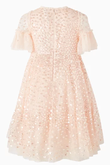 Scatter Dot Flared Dress