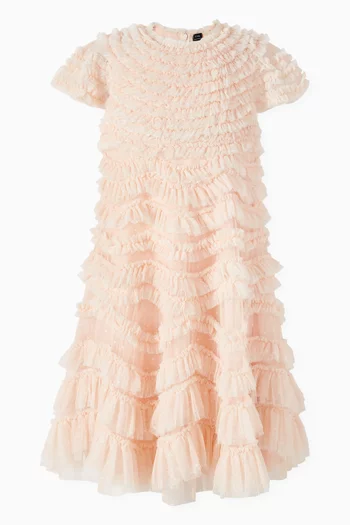 Wild Rose Ruffle Dress