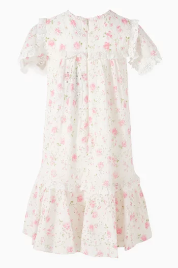 Rose Ditsy Dress in Cotton